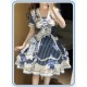 Twin Bears Antique Navy Bear Top Skirt Paneled OP and Sets(2nd Pre-Order/2 Colours/Full Payment Without Shipping)
